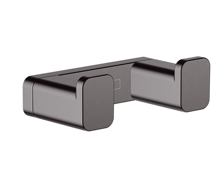 Крючок для полотенец двойной Hansgrohe AddStoris шлифованный черный хром 41755340