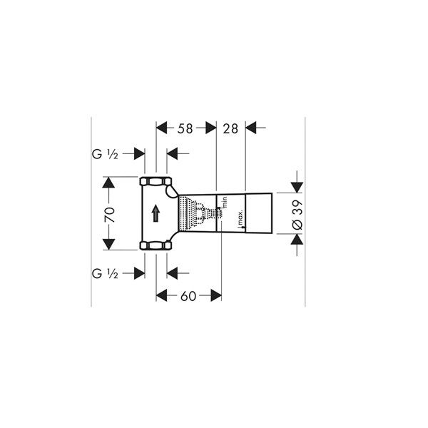 Внутренняя часть для запорного вентиля Hansgrohe 15973180