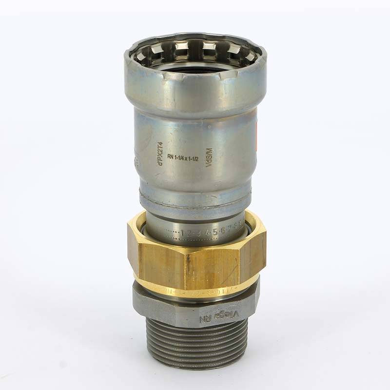 Муфта разъемная Viega Sanpress Inox 35x1 1/4 пресс-НР нержавеющая сталь 438340