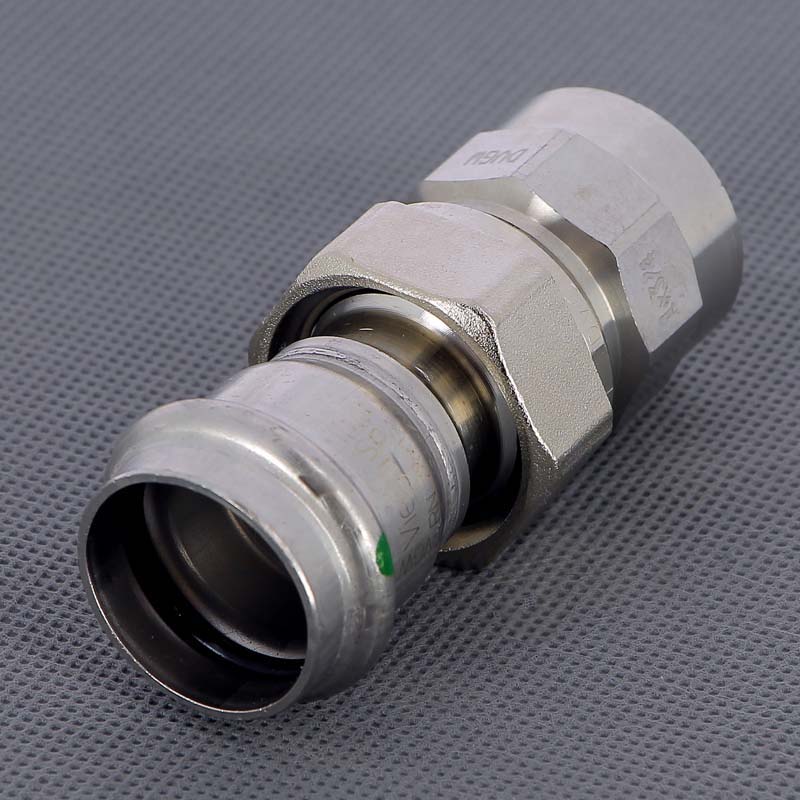 Муфта разъемная Viega Sanpress Inox 28х1 пресс-В с плоским уплотнением 437534