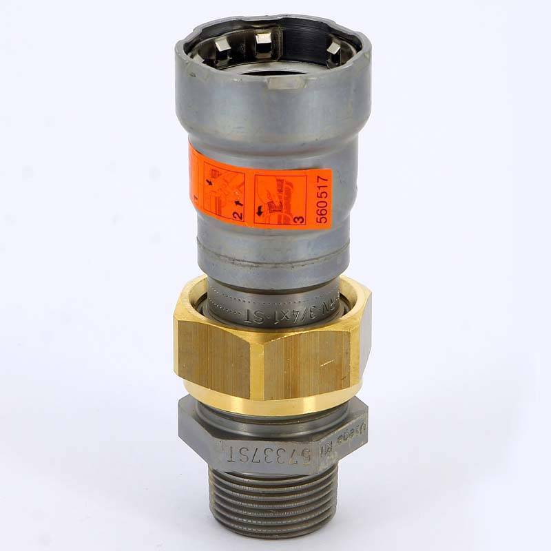 Муфта переходная разъемная пресс-Н Viega Megapress оцинкованная сталь DN20 3/4 718909