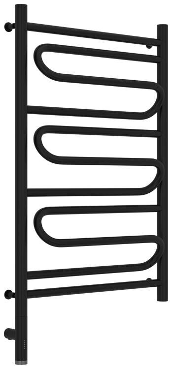 Полотенцесушитель электрический Сунержа Элегия 3.0 924x532 мм нижнее слева МЭМ черный матовый 31-5818-8050