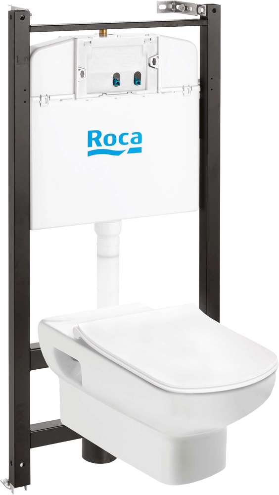 Комплект инсталляции с подвесным унитазом Roca Dama Senso и сиденьем Slim микролифт 893104680