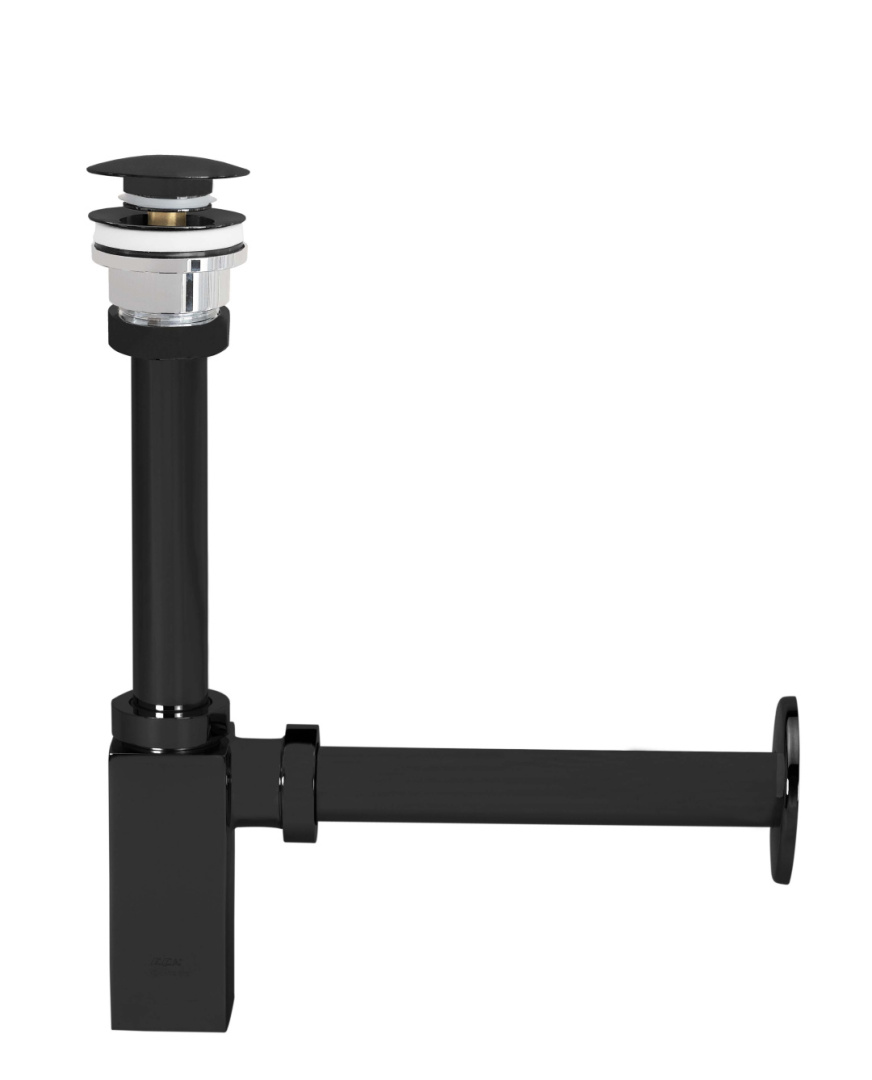 Сифон для раковины E.C.A. матовый черный 102119055C1EX