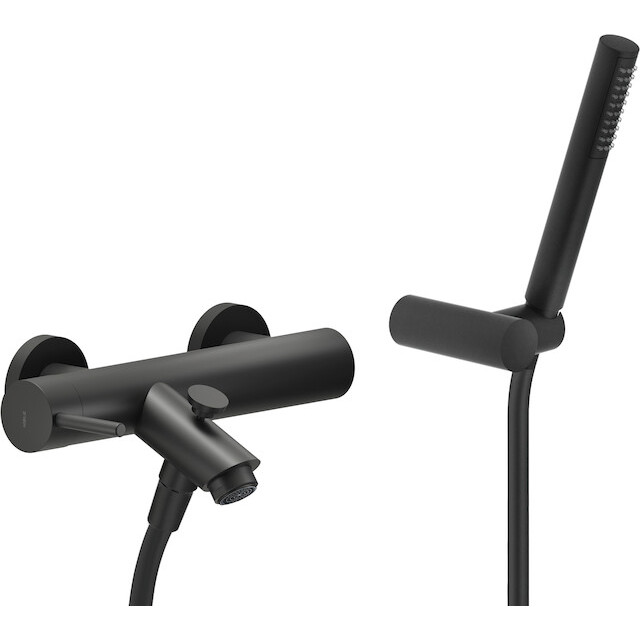 Смеситель для ванны Nobili LIVE с ручным душем матовый черный LV00110BM