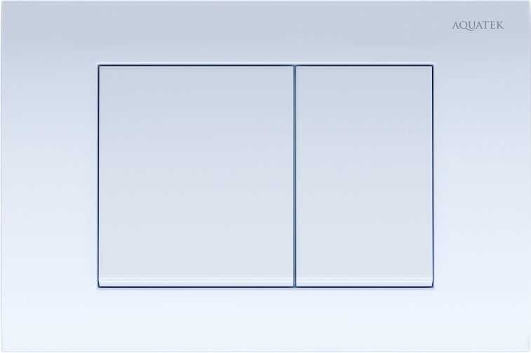 Панель смыва Aquatek Белая глянец квадратные клавиши KDI-0000009