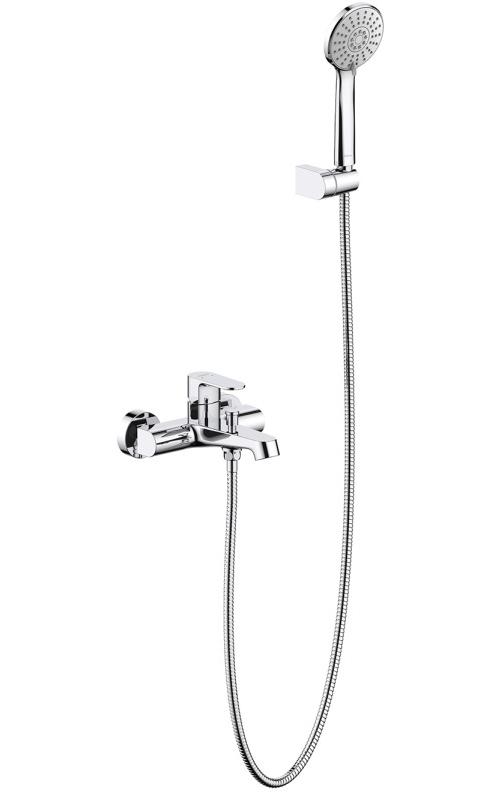 Смеситель для ванны Aquanet Oberon с душевым набором 3jet AQ1249CR