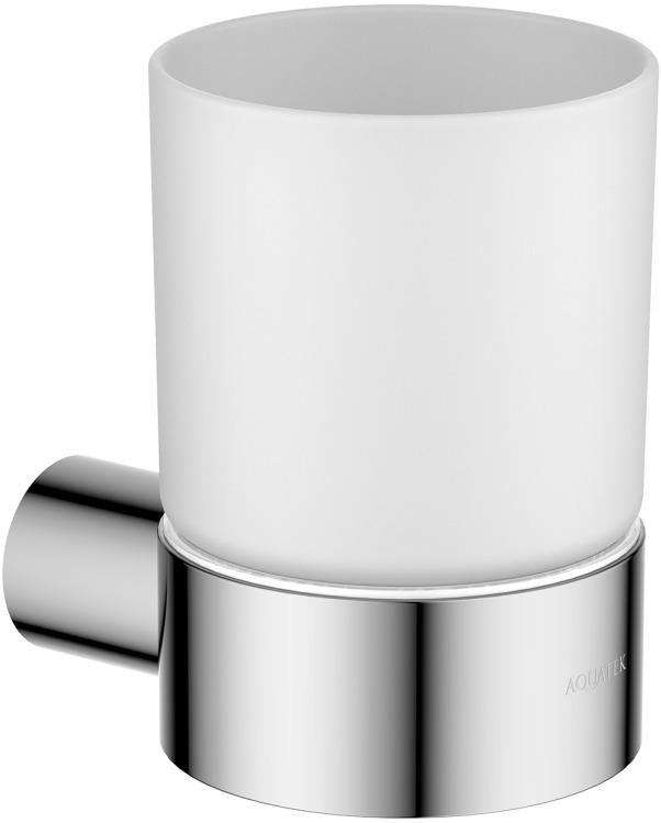 Стакан с держателем Aquatek Лира хром AQ4404CR