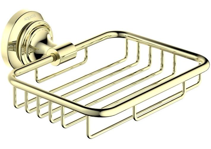 Мыльница-решетка Aquanet Классик полированное золото AQ4533PG