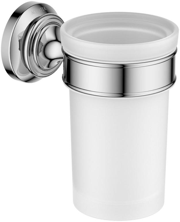 Стакан с держателем Aquanet Классик хром AQ4527CR