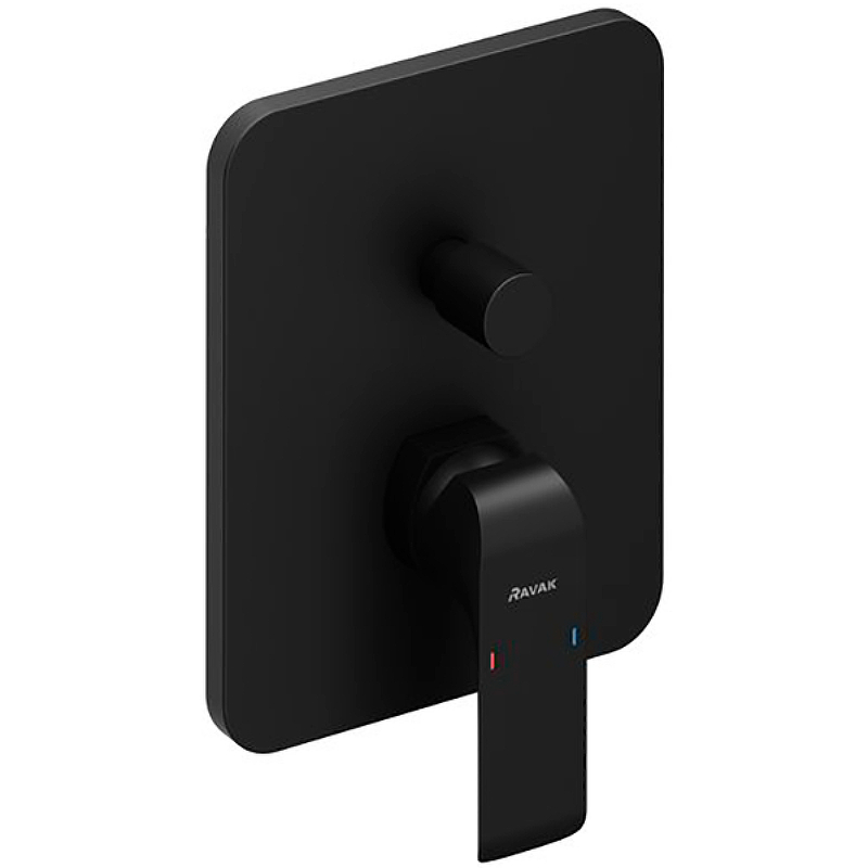 Смеситель скрытого монтажа Ravak Flat FL 065.20 черный X070179