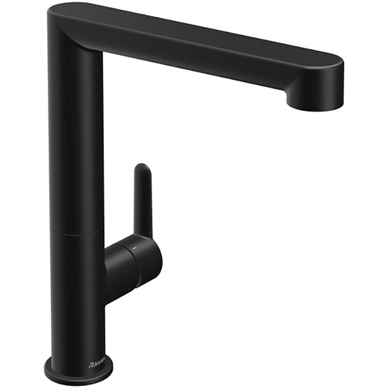 Смеситель для кухни RAVAK Puri PU 016.20 с поворотным изливом черный X070183