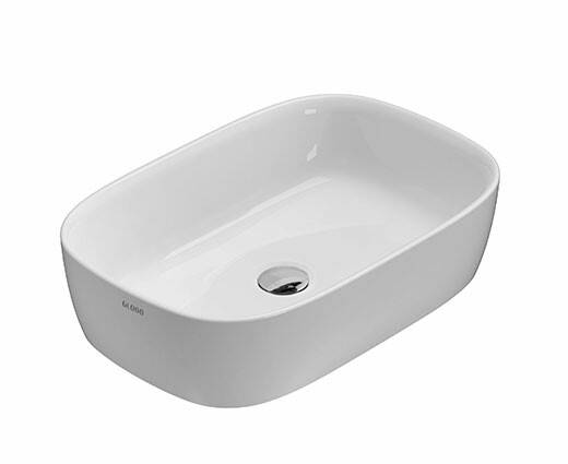 Раковина накладная Globo GENESIS 600х400х150 мм белая GE045BI