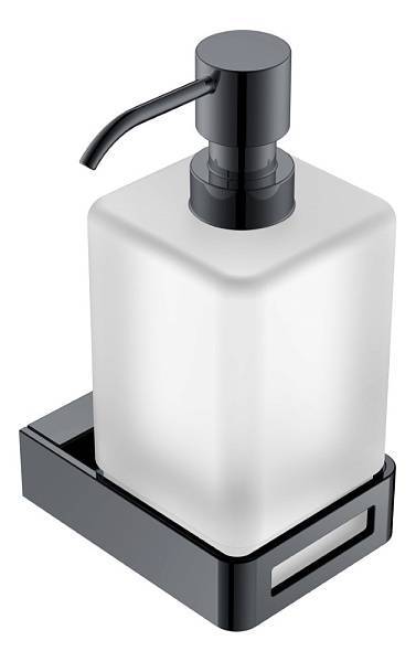 Дозатор для жидкого мыла подвесной Boheme Q антрацит 10957-SGM