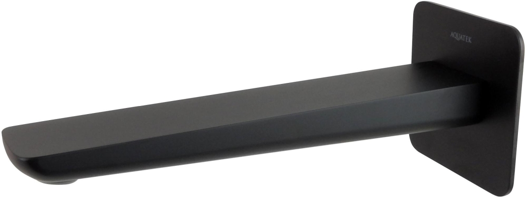 Излив для ванны 190 мм Aquanet Vega матовый черный AQ1041MB