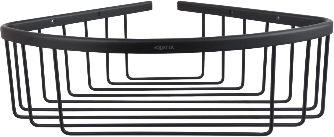 Полка угловая Aquanet ВЕГА матовый черный AQ4006MB