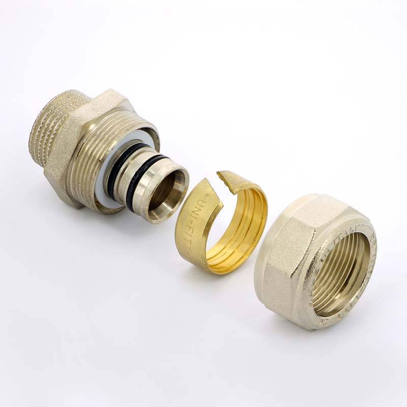 Муфта обжимная Uni-Fitt никелированная 26х3/4 НР 662N8300