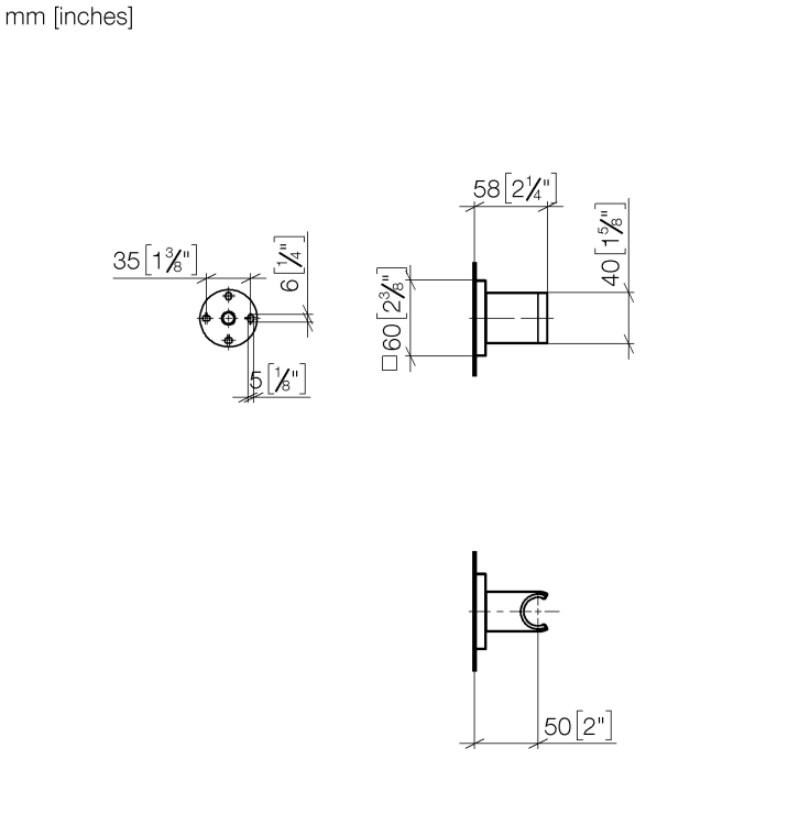 Держатель для ручного душа Dornbracht IMO хром 28050980-00
