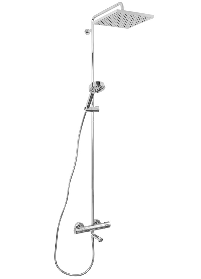 Душевая колонна термостатическая Jacob Delafon Atom со смесителем для ванны E26238-CP