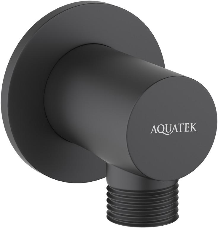 Шланговое подсоединение Aquatek матовый черный AQ2456MB