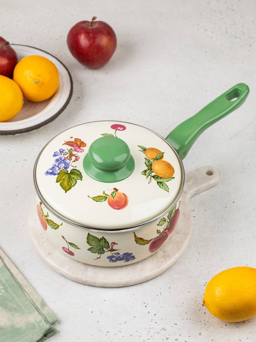 Ковш эмалированный Metrot Фрукты 1.85 л 7362