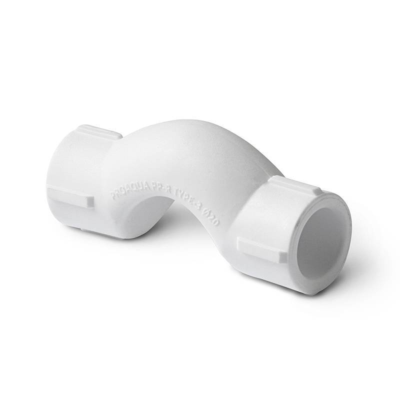 Обвод полипропиленовый с муфтами Pro Aqua 20 мм длинный серый PA16116PG