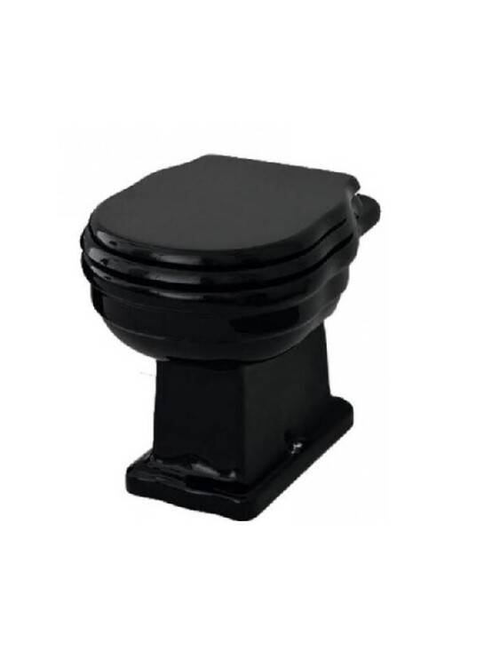 Унитаз напольный Artceram Hermitage 360x530x385 мм Glossy Black HEV0030300