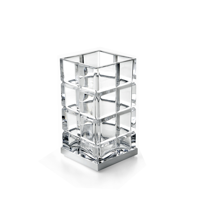 Стакан настольный 3SC Palace 75х75х140 мм никель сатинированный матовый PA03ACRNX