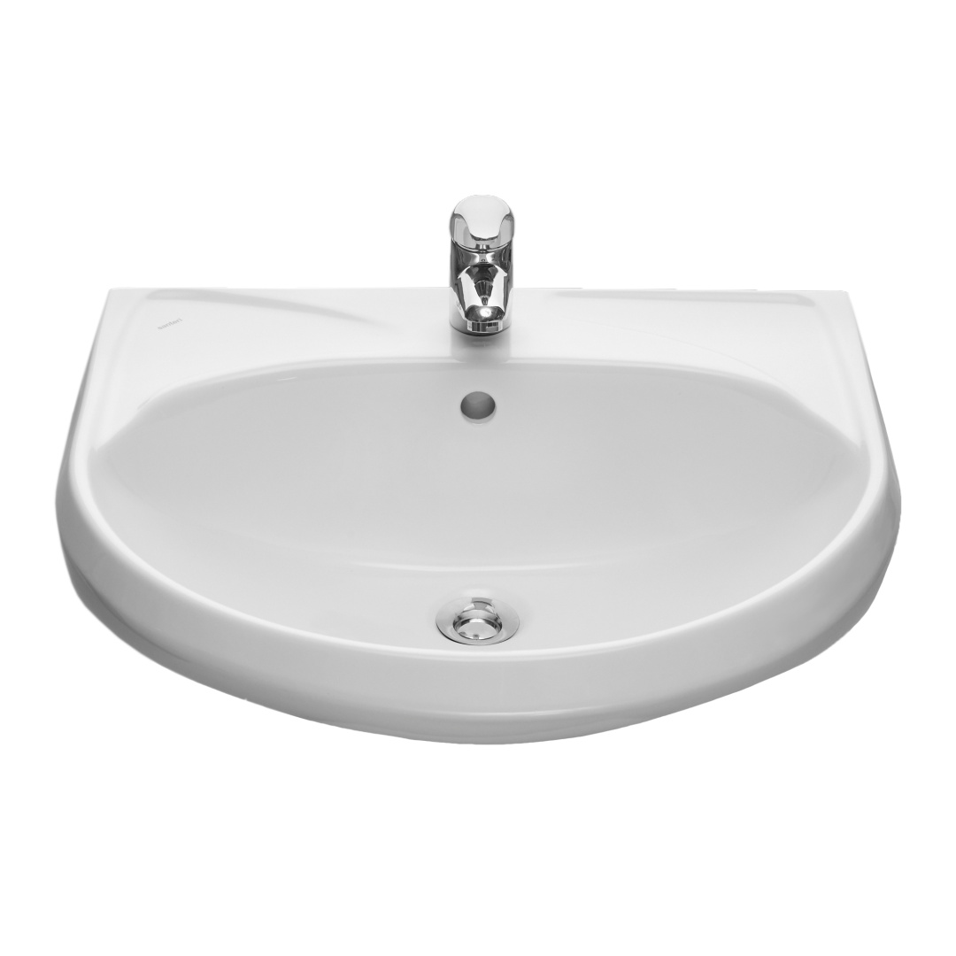 Умывальник Sanita Вест с переливом белый 470х575 мм 1.3111.8.S00.11B.0