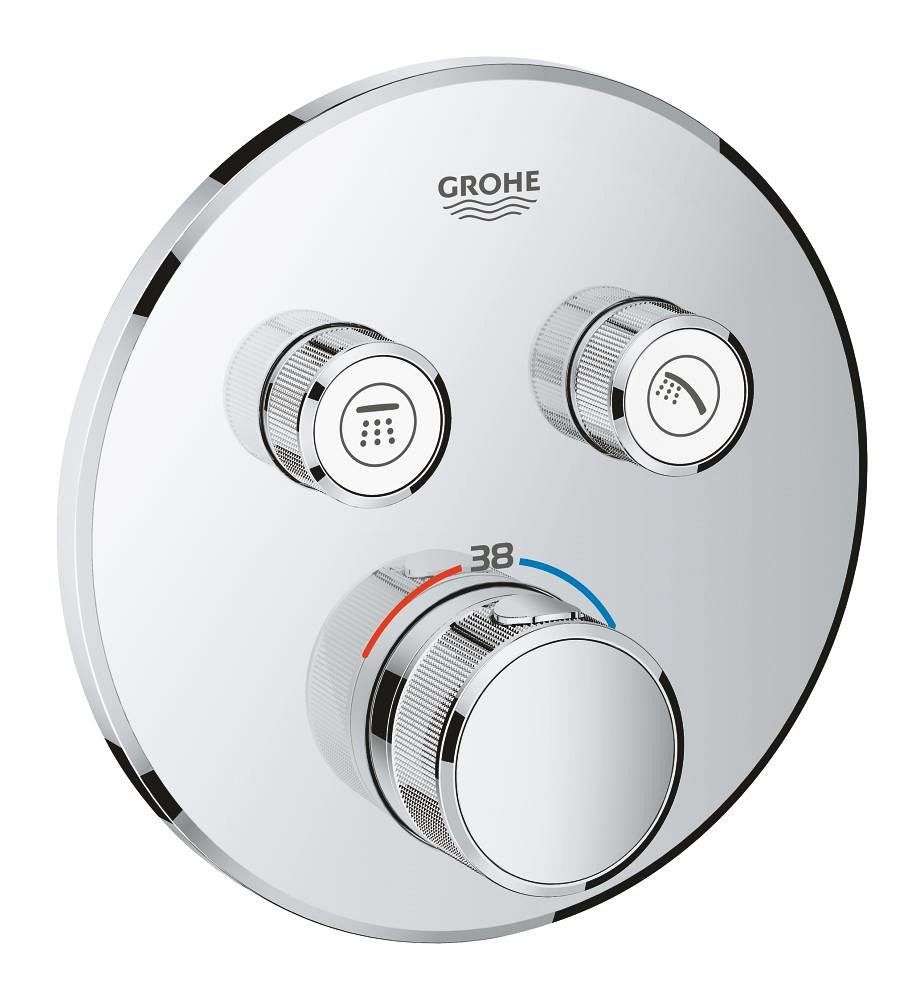 Термостат для душа GROHE Grohtherm SmartControl внешняя часть на 2 выхода хром 29119000