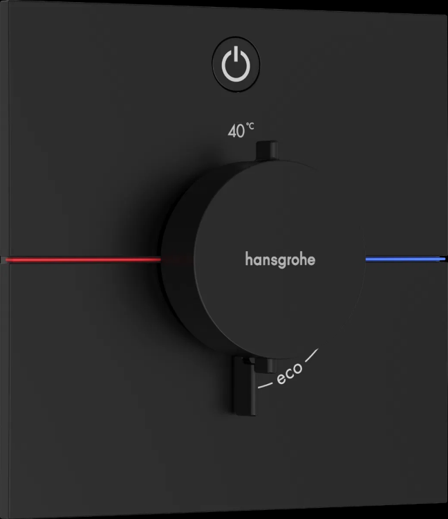 Термостат для душа скрытого монтажа Hansgrohe ShowerSelect Comfort E на 1 потребитель черный матовый 15571670