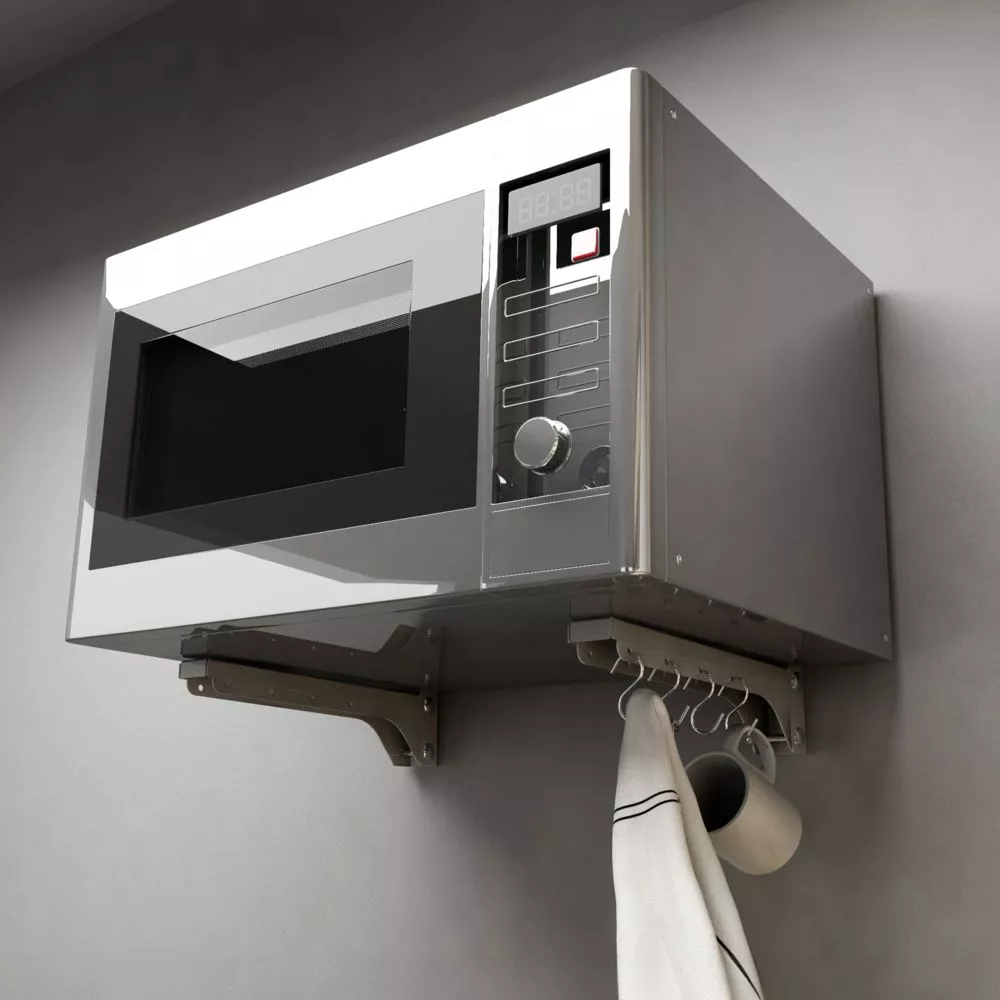 Кронштейн для микроволновой печи Embodiment EMB-MW-S-N настенный нержавеющая сталь EMB-MW-S-N