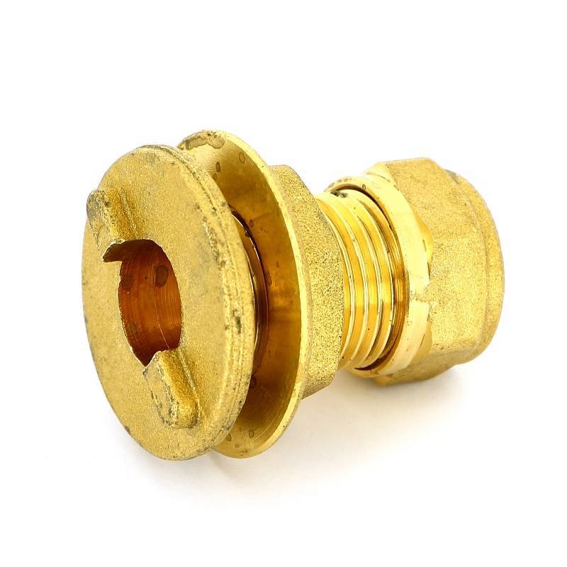 Выпуск резервуарный Tiemme 15 мм обжим с фланцем и контргайкой 1145 1100117