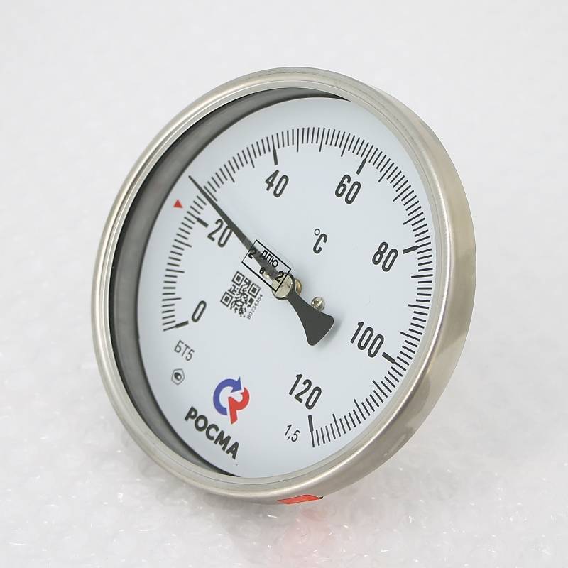 Термометр биметаллический осевой Росма БТ-51.211 100/46 G1/2 0-120 °C 00000002544