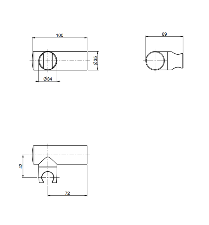 Держатель для ручного душа FIMA Carlo Frattini Shower accessories шампань брашированная F2093HS