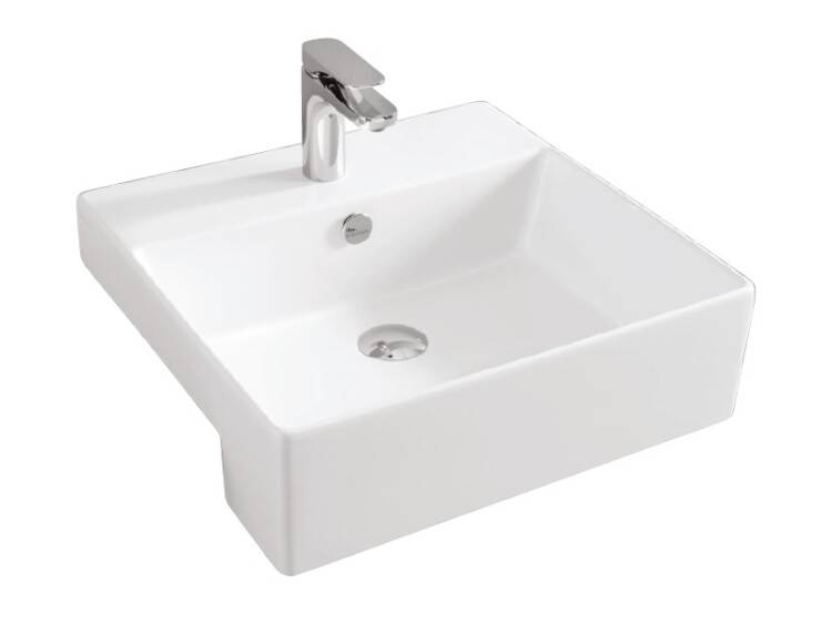 Раковина Artceram Quadro 500х480х160 мм 1 отверстие белый глянцевый QUL004 01 00