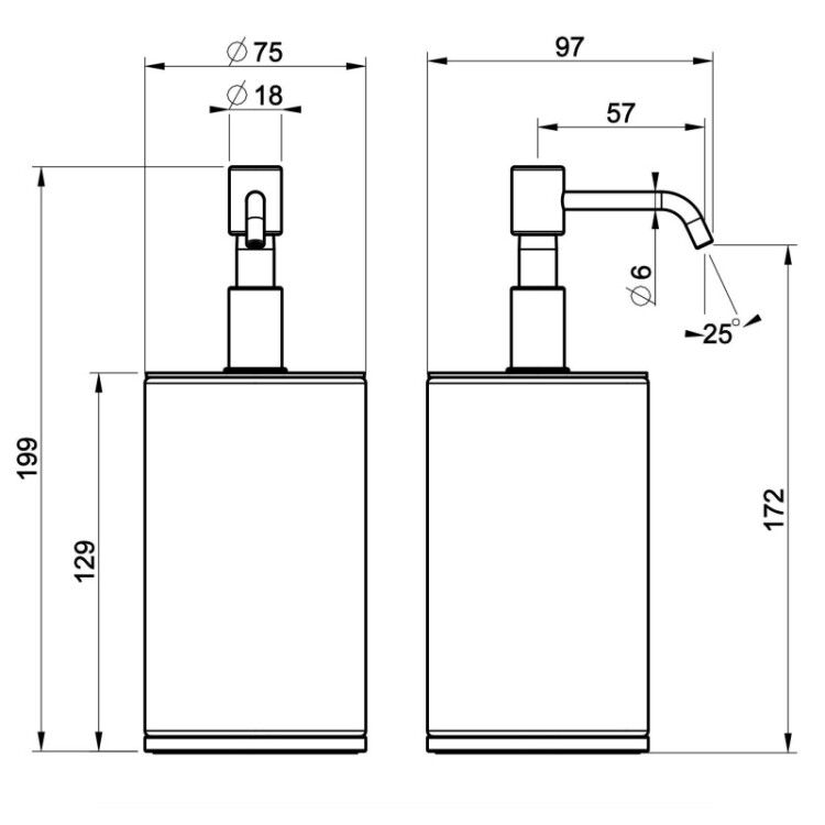 Дозатор для жидкого мыла Gessi Origini настольный 300 мл цвет Warm Bronze Brushed PVD/черный 66438726