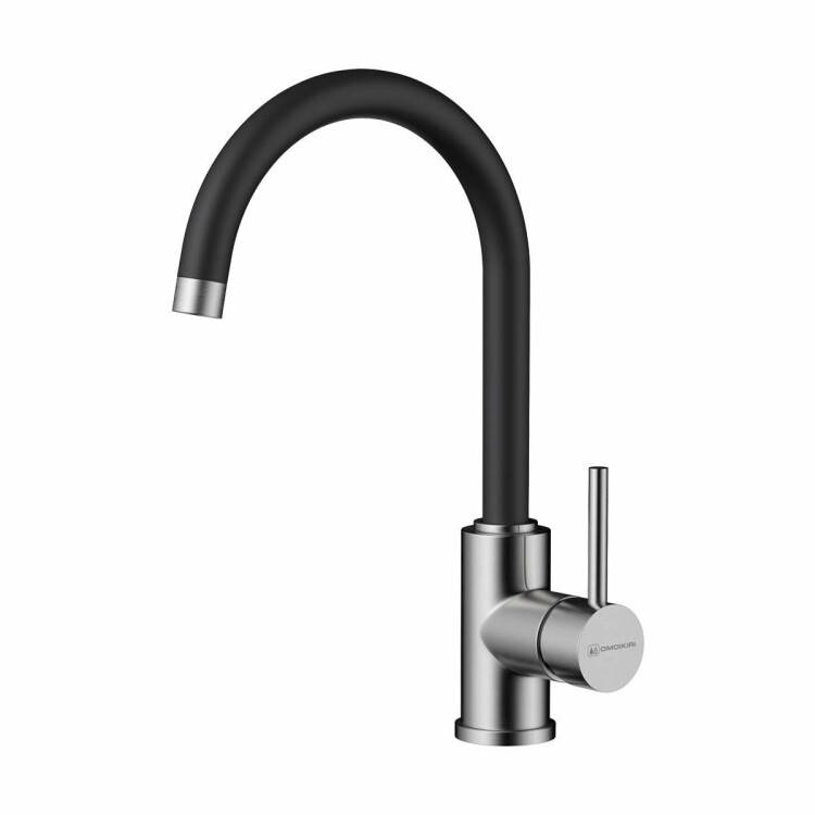 Смеситель для кухни OMOIKIRI Shinagawa нержавеющая сталь/черный 4994252