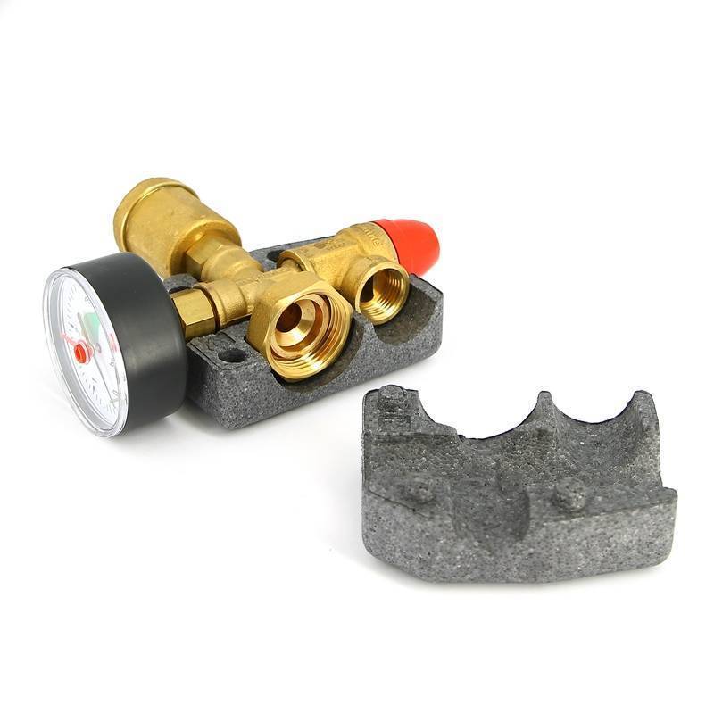 Группа безопасности котла Tiemme до 50 кВт 1 3 бар с теплоизоляцией 3190009