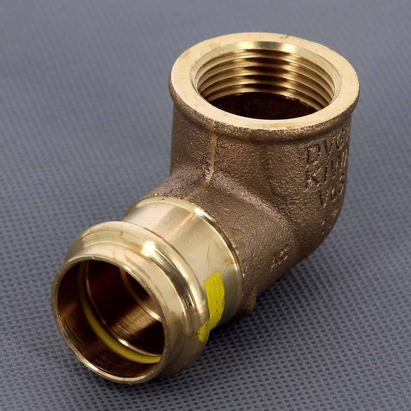 Угол 90° пресс-В бронзовый Viega Profipress G 28х1 345891