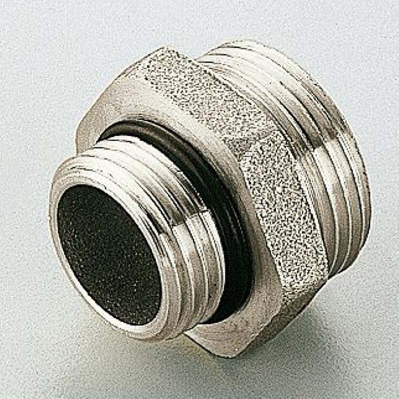 Ниппель коллекторный Uni-Fitt 1/2 x 1/2 конус O-ring никелированный 1640034