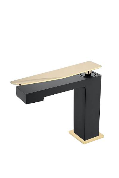 Смеситель для раковины Boheme Q черный/золото 141-BG.2