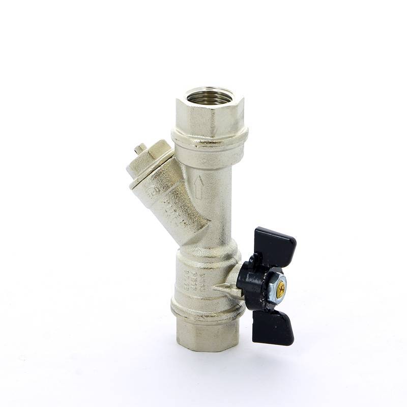 Кран шаровой Bugatti INDIANA ВВ с фильтром бабочка 1/2 07410001