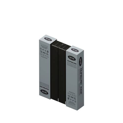 Радиатор биметаллический RIFAR SUPReMO 500 12 секций боковое подключение Антрацит RS50012