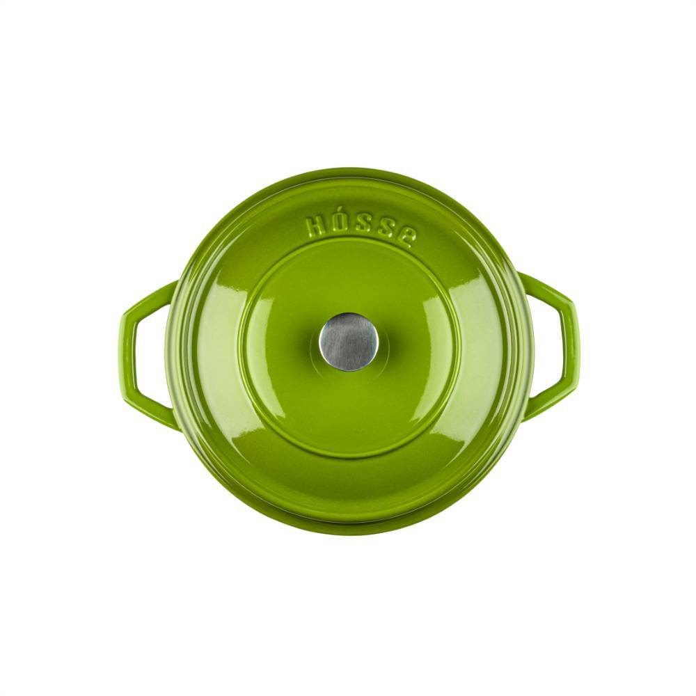 Кастрюля глубокая Hascevher Y DT 24 см Green A902824