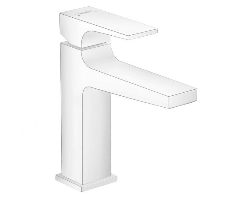 Смеситель для раковины Hansgrohe Metropol 110 матовый белый 32507700
