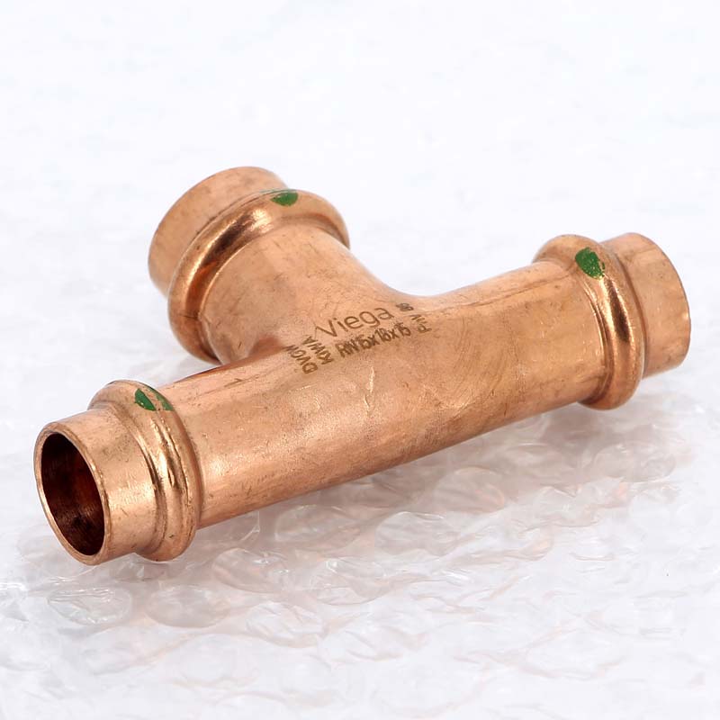 Тройник пресс медный Viega Profipress 15x18x15 мм 322724