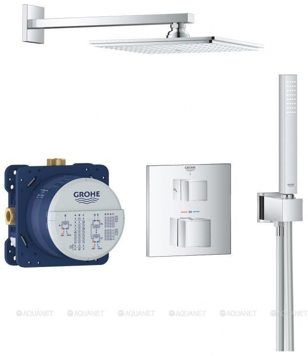 Душевой набор GROHE Grohtherm Cube с Rainshower Allure 230 (24154000, 35600000, 27479000, 27699000, 26370000, 28362000) 34741000