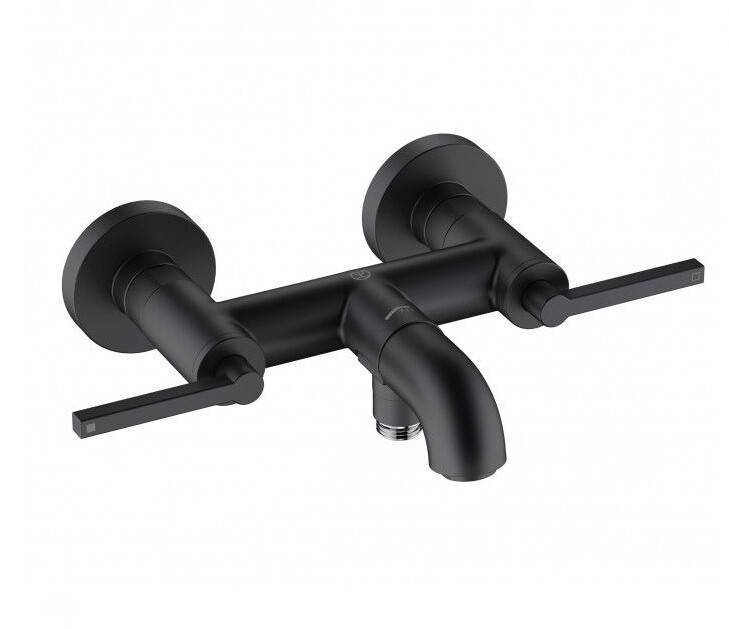 Смеситель для ванны и душа Kludi Nova Fonte Puristic черный матовый 205403915