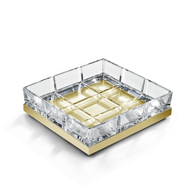 Мыльница 3SC Palace 120х110х30 мм золото PA01A GD